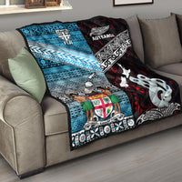 New Zealand and Fiji Premium Quilt Together Red LT8 - Wonder Print Shop