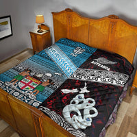 New Zealand and Fiji Premium Quilt Together Red LT8 - Wonder Print Shop