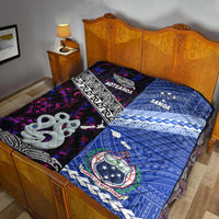 New Zealand and Samoa Premium Quilt Together Purple LT8 - Wonder Print Shop