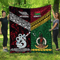 New Zealand and Vanuatu Premium Quilt Together Red LT8 - Wonder Print Shop