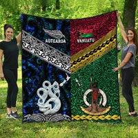 New Zealand and Vanuatu Premium Quilt Together Blue LT8 - Wonder Print Shop