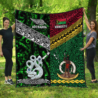 New Zealand and Vanuatu Premium Quilt Together Green LT8 - Wonder Print Shop