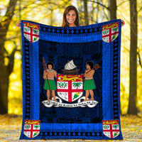 fiji-premium-blanket-blue-and-black-style-no1