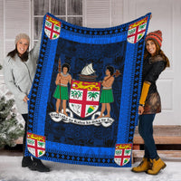 fiji-premium-blanket-blue-and-black-style-no1