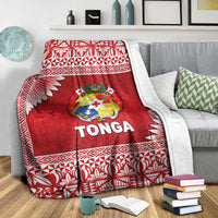 tonga-coat-of-arms-premium-blanket-simplified-version-red