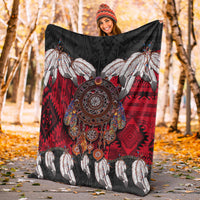 native-american-premium-blanket-native-dreamcatcher