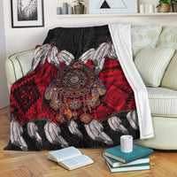 native-american-premium-blanket-native-dreamcatcher