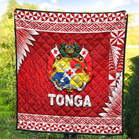 Tonga Coat Of Arms Premium Quilt Simplified Version Red LT8 - Wonder Print Shop