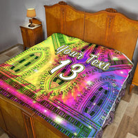 (Custom Text and Number) Africa Tie Dye Premium Quilt Special Dashiki Pattern LT13 - Wonder Print Shop