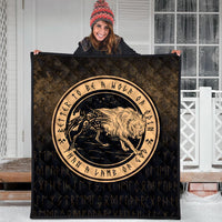 Wonder Print Shop Quilt - Wolf Of Odin - Gold Version Quilt RLT12 - Wonder Print Shop