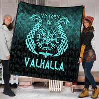 Wonder Print Shop Quilt - Victory or Valhalla - Cyan Version Quilt RLT12 - Wonder Print Shop