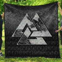 Viking Quilt - Huginn Muninn Ravens from Odin Viking Quilt RLT12 - Wonder Print Shop