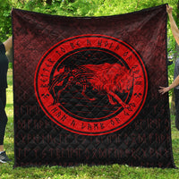 Wonder Print Shop Quilt - Wolf Of Odin - Red Version Quilt RLT12 - Wonder Print Shop