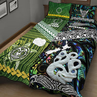 New Zealand and Cook Islands Quilt Bed Set Together Paua Shell LT8 - Wonder Print Shop