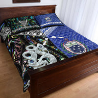 New Zealand and Samoa Quilt Bed Set Together Paua Shell LT8 - Wonder Print Shop