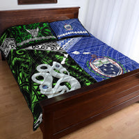 New Zealand and Samoa Quilt Bed Set Together Green LT8 - Wonder Print Shop