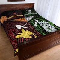 New Zealand and Papua New Guinea Quilt Bed Set Together Green LT8 - Wonder Print Shop