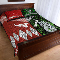 New Zealand and Tonga Quilt Bed Set Together Green LT8 - Wonder Print Shop