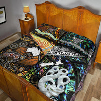 New Zealand Maori Aotearoa and Australia Aboriginal Quilt Bed Set Together Paua Shell LT8 - Wonder Print Shop