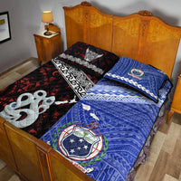 New Zealand and Samoa Quilt Bed Set Together Red LT8 - Wonder Print Shop