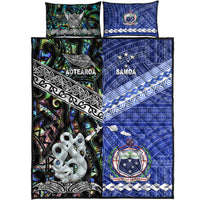 New Zealand and Samoa Quilt Bed Set Together Paua Shell LT8 - Wonder Print Shop