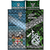 New Zealand and Fiji Quilt Bed Set Together Green LT8 - Wonder Print Shop