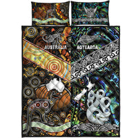 New Zealand Maori Aotearoa and Australia Aboriginal Quilt Bed Set Together Paua Shell LT8 - Wonder Print Shop