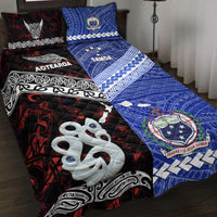 New Zealand and Samoa Quilt Bed Set Together Red LT8 - Wonder Print Shop