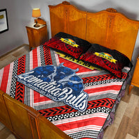 Mate Ma'a Tonga Quilt Bed Set Leimatu'a Bulls Creative Style Red LT8 - Wonder Print Shop