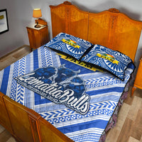 Mate Ma'a Tonga Quilt Bed Set Leimatu'a Bulls Creative Style Blue LT8 - Wonder Print Shop