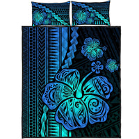 Polynesian Hibiscus Quilt Bed Set Hawaiian Style No.2 LT6 - Wonder Print Shop