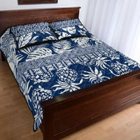 Polynesian Quilt Bed Set - Hibiscus Tropical Leaves Pattern - Wonder Print Shop