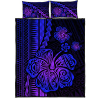 Polynesian Hibiscus Quilt Bed Set Hawaiian Style No.3 LT6 - Wonder Print Shop