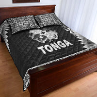 Tonga Coat Of Arms Quilt Bed Set Simplified Version Black LT8 - Wonder Print Shop