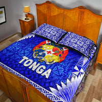 Tonga Coat Of Arms Quilt Bed Set Simplified Version Blue LT8 - Wonder Print Shop