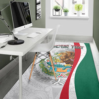 Custom Personalised Mexico Area Rug Mexican Eagles Aztec Pattern LT13 - Wonder Print Shop