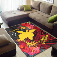 Custom Personalised Papua New Guinea Area Rug Bird of Paradise Ver.02 LT13 - Wonder Print Shop