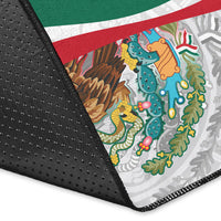Custom Personalised Mexico Area Rug Mexican Eagles Aztec Pattern LT13 - Wonder Print Shop