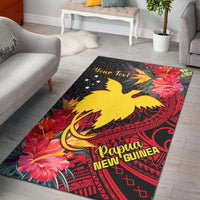 Custom Personalised Papua New Guinea Area Rug Bird of Paradise Ver.02 LT13 - Wonder Print Shop