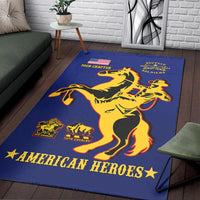 (Custom Personalised) Buffalo Soldiers Area Rug BSMC United States Army Simple Style - Wonder Print Shop
