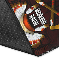 The First Americans Area Rug Indian Headdress With Skull LT13 - Wonder Print Shop