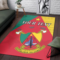 (Custom Personalised) Cameroon Area Rug Independence Day Cameroonians Pattern LT13 - Wonder Print Shop