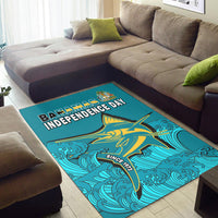 Bahamas Independence Day Area Rug Blue Marlin Since 1973 Style - Wonder Print Shop