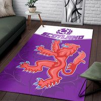 Scottish Rugby Area Rug Map Of Scotland Thistle Purple Version - Wonder Print Shop