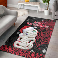 New Zealand Christmas Area Rug Hei Tiki Red Pohutukawa Meri Kirihimete - Wonder Print Shop