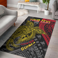 Custom Personalised Papua New Guinea Area Rug Raggiana Birds Of Paradise Happy 47th Independence Day LT13 - Wonder Print Shop