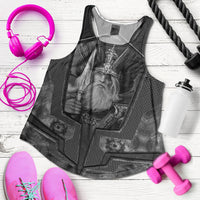 Viking Clothing Armor 3D Style Viking Odin Tattoo Women's Racerback Tank RLT12 - Wonder Print Shop