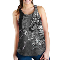 Viking Clothing Thor and Jormungand Women's Racerback Tank RLT12 - Wonder Print Shop