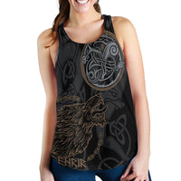 Viking Clothing Viking Fenrir Norse Wolf Women's Racerback Tank RLT12 - Wonder Print Shop