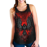 Viking Viking Raven Vegvisir Women's Racerback Tank RLT12 - Wonder Print Shop
